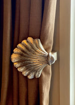 Load image into Gallery viewer, KEPT London Stock Pair of giltwood shell pull backs
