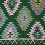 Load image into Gallery viewer, KEPT London Stock Pair of green and peach kilim style rugs
