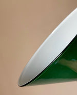 Load image into Gallery viewer, KEPT London Stock Pair of green glass pendant lampshades
