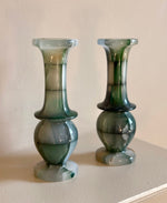Load image into Gallery viewer, KEPT London Stock Pair of green onyx bud vases
