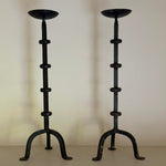 Load image into Gallery viewer, KEPT London Pair of iron tripod candlesticks
