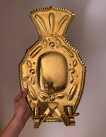 Load image into Gallery viewer, KEPT London Stock Pair of large baroque brass wall sconces
