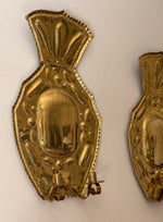 Load image into Gallery viewer, KEPT London Stock Pair of large baroque brass wall sconces
