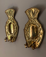 Load image into Gallery viewer, KEPT London Stock Pair of large baroque brass wall sconces
