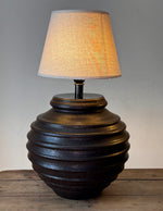 Load image into Gallery viewer, KEPT London Stock Pair of large brown ceramic lamps, Fogia
