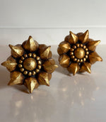 Load image into Gallery viewer, KEPT London Stock Pair of moulded floral curtain pullbacks

