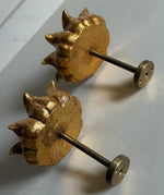Load image into Gallery viewer, KEPT London Stock Pair of moulded floral curtain pullbacks
