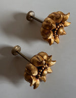 Load image into Gallery viewer, KEPT London Stock Pair of moulded floral curtain pullbacks
