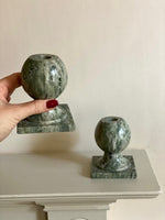 Load image into Gallery viewer, KEPT London Stock Pair of onyx candle holders
