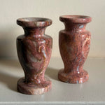 Load image into Gallery viewer, KEPT London Stock Pair of pink stone bud vases
