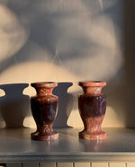 Load image into Gallery viewer, KEPT London Stock Pair of pink stone bud vases
