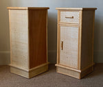 Load image into Gallery viewer, KEPT London Stock Pair of rattan bedside tables
