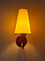 Load image into Gallery viewer, KEPT London Stock Pair of teak and brass wall lights
