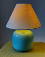 Load image into Gallery viewer, KEPT London Stock Pair of turquoise ceramic lamps
