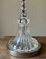 Load image into Gallery viewer, KEPT London Stock Pair of twisted and fluted glass lamps
