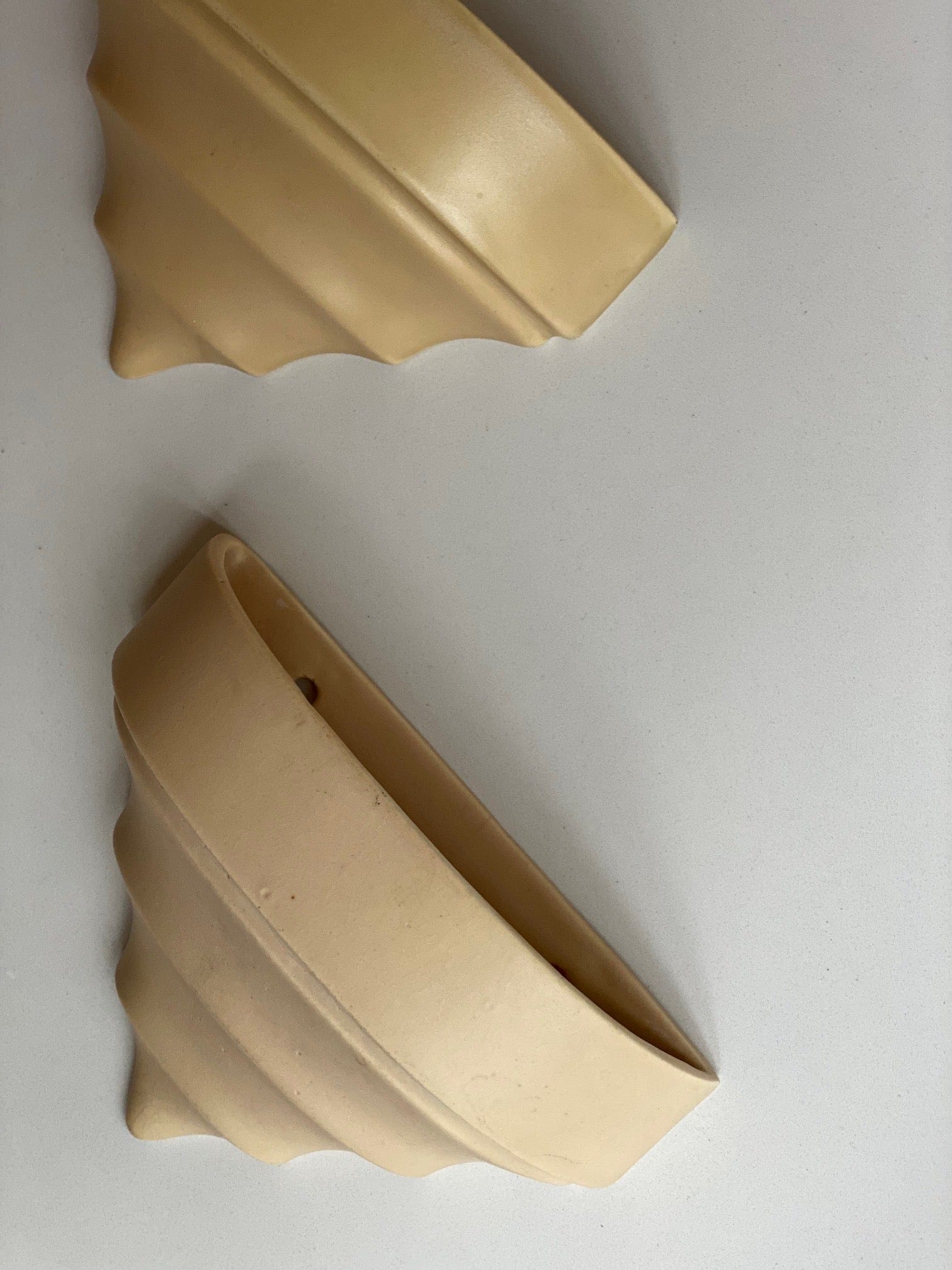 KEPT London Stock Pair of wall vases, Gray's pottery