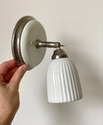 Load image into Gallery viewer, KEPT London Stock Pair of white ceramic wall lights
