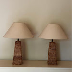 Load image into Gallery viewer, KEPT London Pair of wicker lamps
