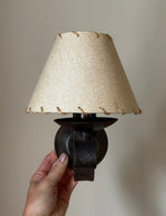 Load image into Gallery viewer, KEPT London Stock Pair of wrought iron Brutalist wall lights
