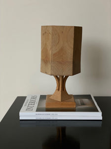KEPT London Pine table lamp with shade