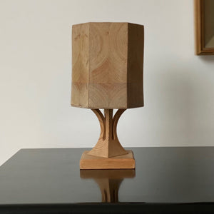KEPT London Pine table lamp with shade