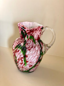 KEPT London Stock Pink and green glass vase