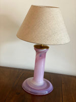 Load image into Gallery viewer, KEPT London Stock Pink glass lamp, Hannelore Dreutler, Studio Åhus, signed, 1986
