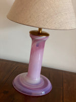 Load image into Gallery viewer, KEPT London Stock Pink glass lamp, Hannelore Dreutler, Studio Åhus, signed, 1986
