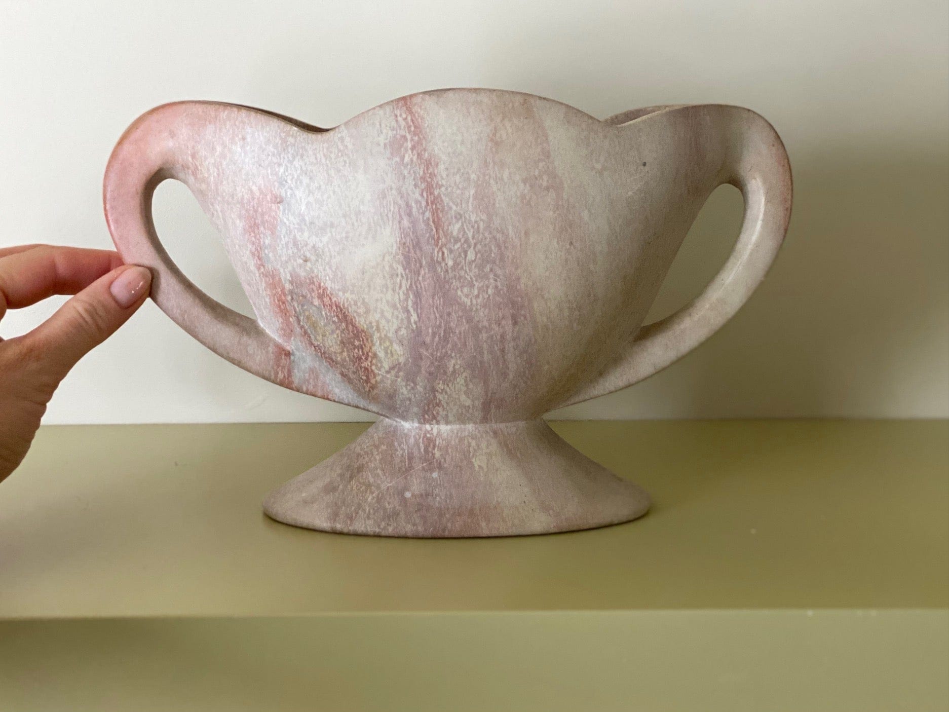 KEPT London Stock Pink stone mantle vase