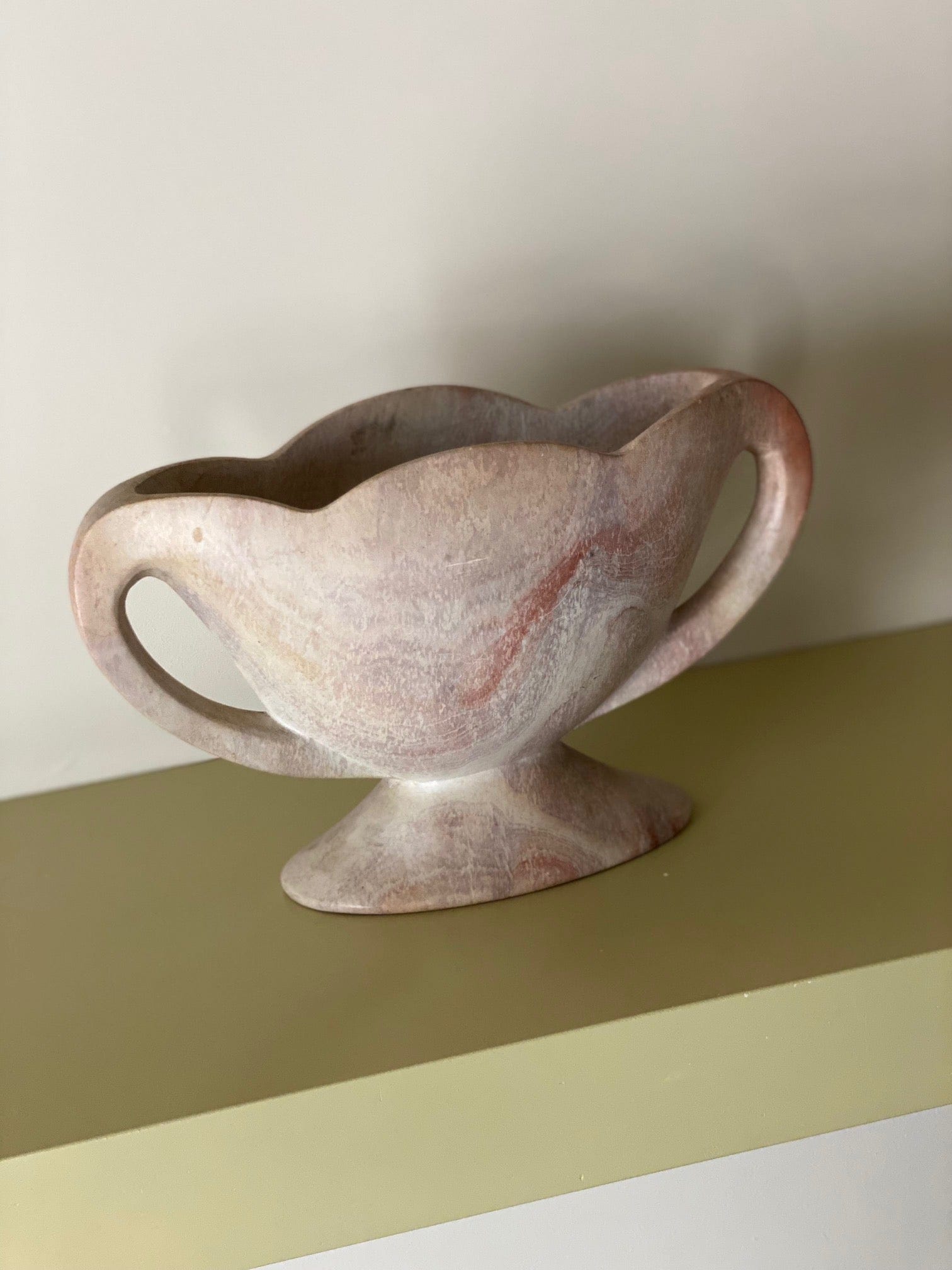 KEPT London Stock Pink stone mantle vase