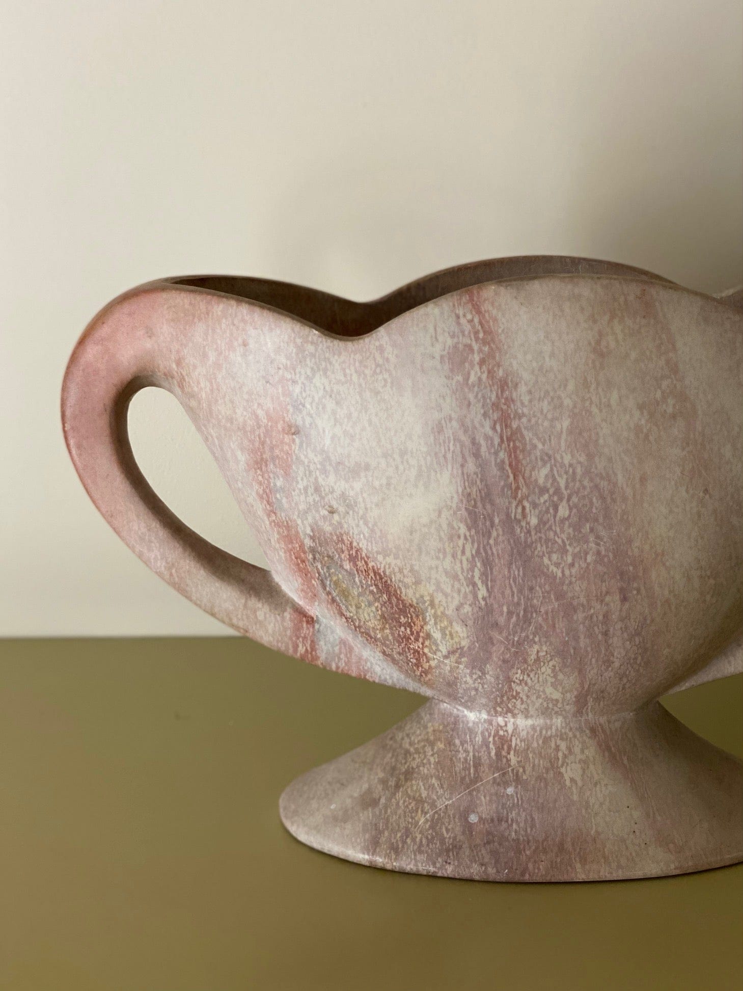 KEPT London Stock Pink stone mantle vase