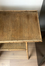 Load image into Gallery viewer, KEPT London Stock Rectangular bamboo and woven table
