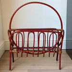 Load image into Gallery viewer, KEPT London Stock Red bamboo magazine rack
