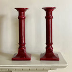 Load image into Gallery viewer, KEPT London Stock Red ceramic candlesticks
