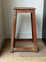 Load image into Gallery viewer, KEPT London Stock Red wooden stool
