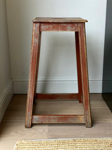 KEPT London Stock Red wooden stool