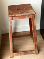 Load image into Gallery viewer, KEPT London Stock Red wooden stool
