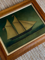 Load image into Gallery viewer, KEPT London Stock Reverse glass ship painting, English
