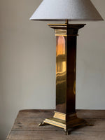 Load image into Gallery viewer, KEPT London Stock Rhombus brass lamp with lion feet

