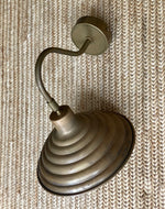 Load image into Gallery viewer, KEPT London Ribbed brass wall light
