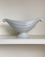 Load image into Gallery viewer, KEPT London Stock Ribbed mantle vase with curled handles
