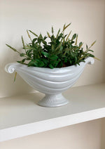 Load image into Gallery viewer, KEPT London Stock Ribbed mantle vase with curled handles
