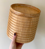 Load image into Gallery viewer, KEPT London Stock Ribbed wooden ice bucket
