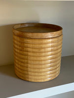 Load image into Gallery viewer, KEPT London Stock Ribbed wooden ice bucket
