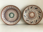 Load image into Gallery viewer, KEPT London Romanian slipware plate, white and blue
