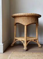 Load image into Gallery viewer, KEPT London Round wicker side table
