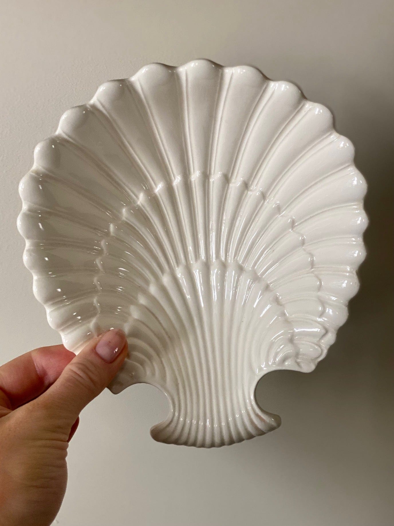 KEPT London Royal Creamware shell dish