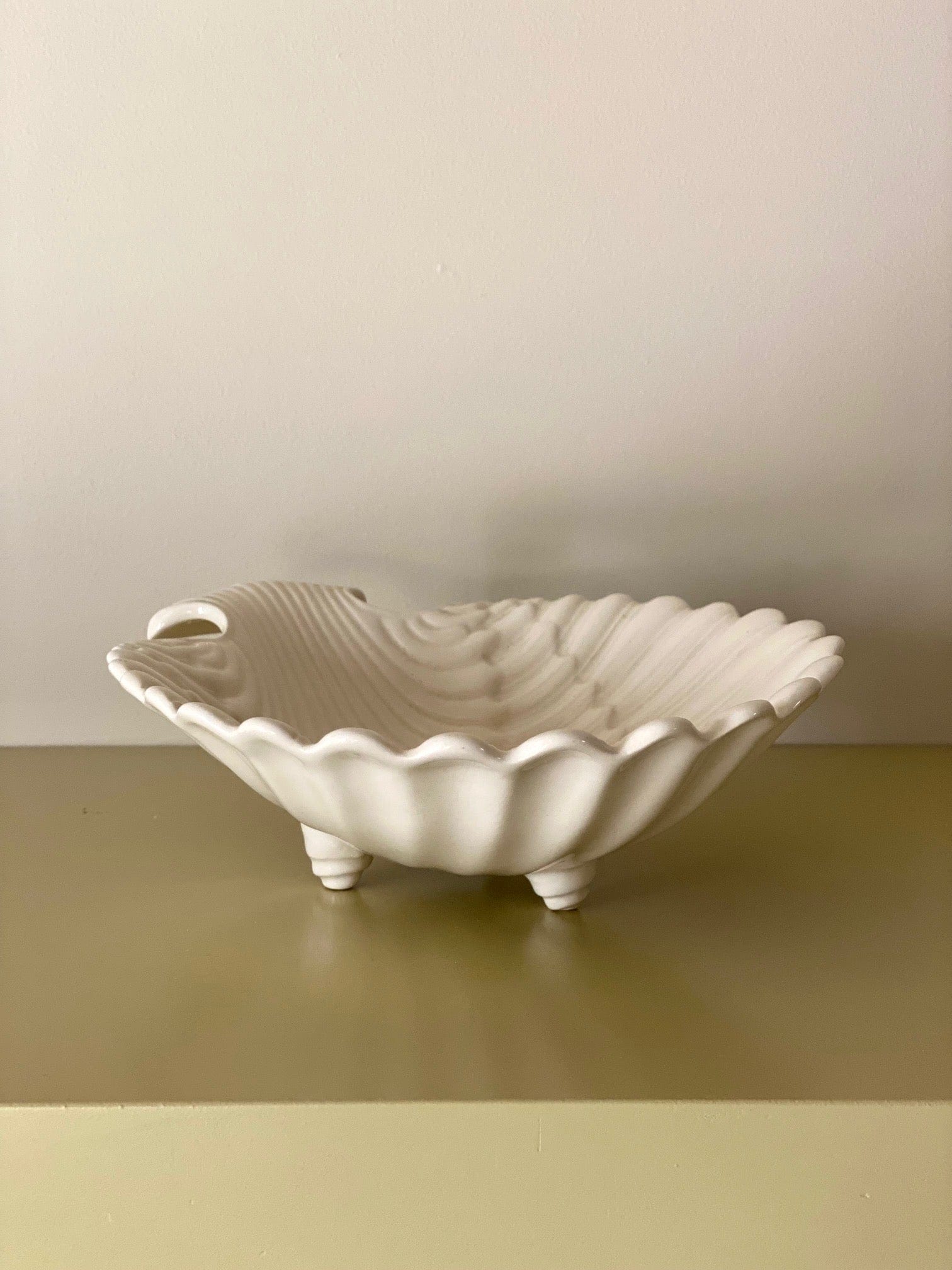 KEPT London Royal Creamware shell dish