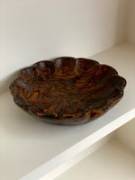 Load image into Gallery viewer, KEPT London Scalloped wooden fruit bowl
