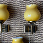 Load image into Gallery viewer, KEPT London Set of four brass and glass wall lights
